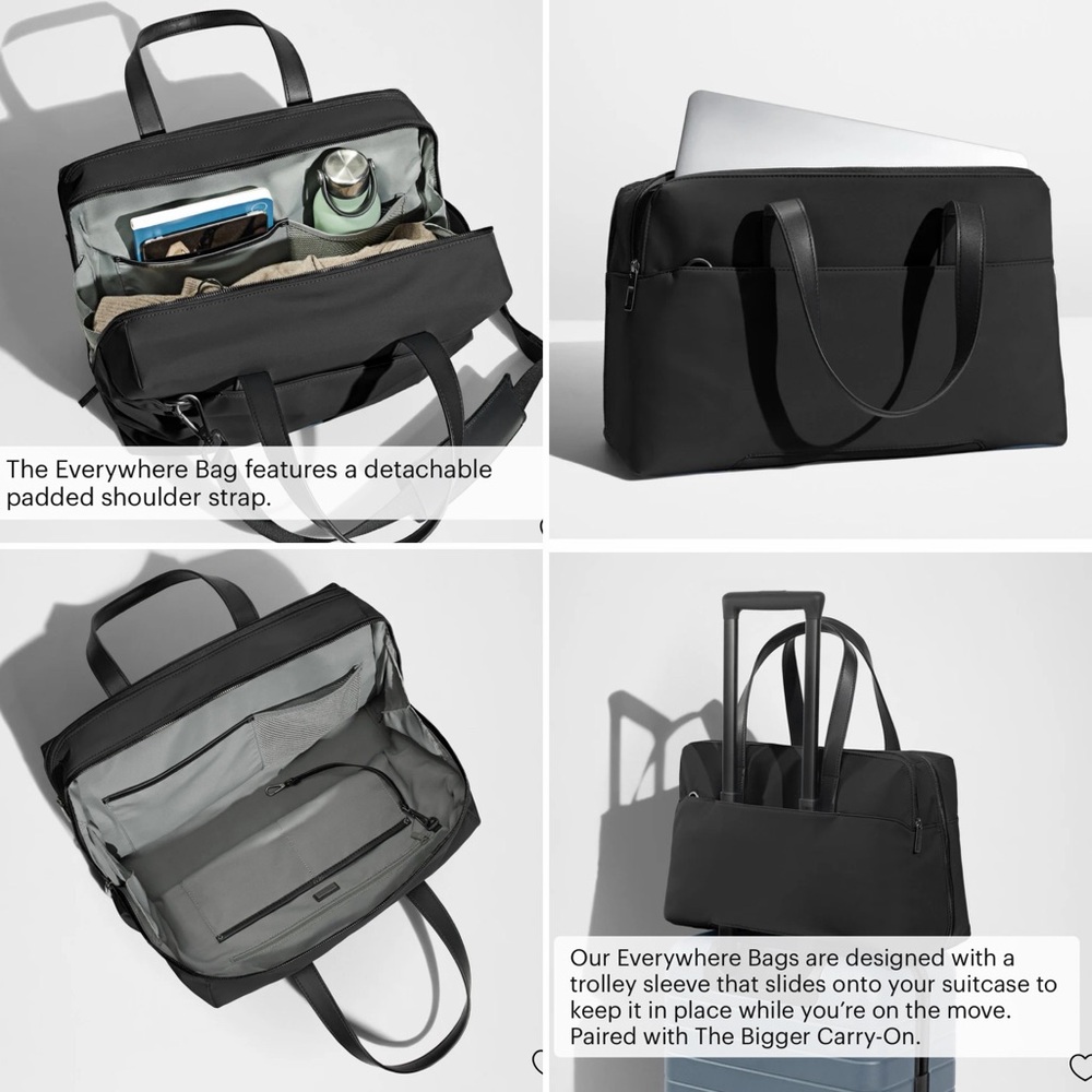 Away The Everywhere Bag in Jet Black EUC! - Picture 3 of 15